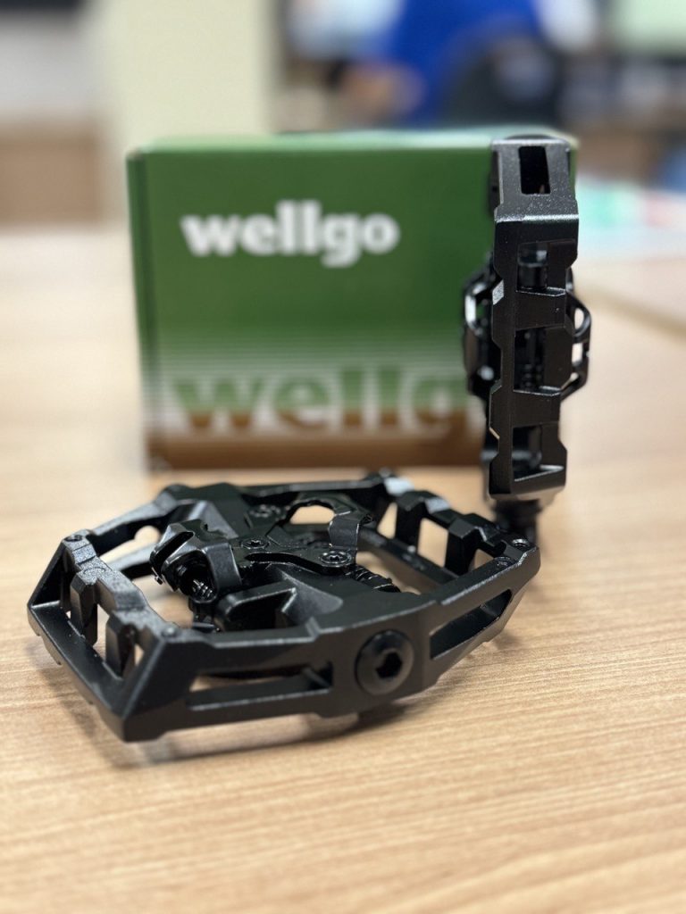 Pedal de bicicleta Wellgo B366B: clip com grande plataforma para trail, enduro, downhill e e-bikes